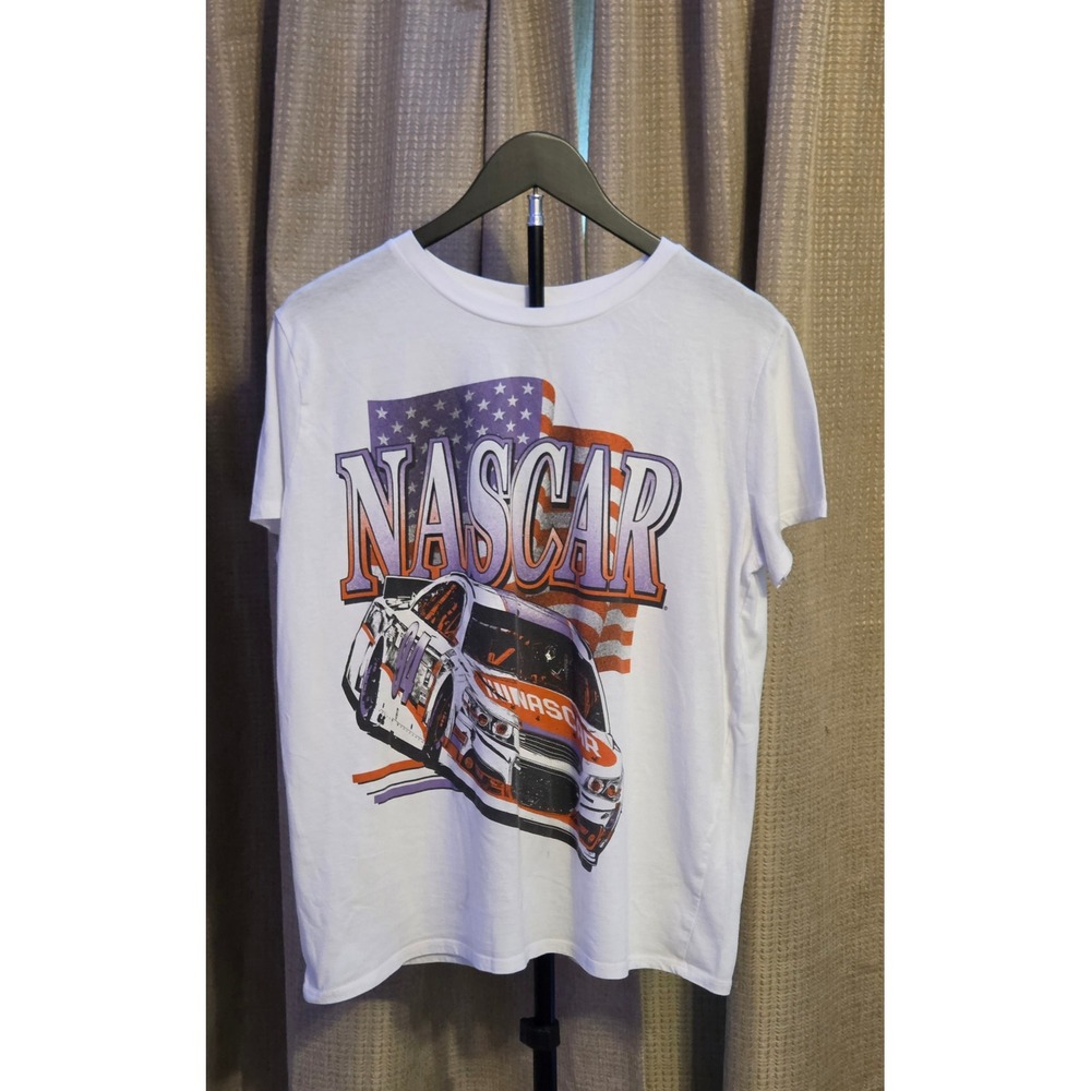 Nascar Short Sleeve Graphic T-Shirt Women's‎ Size XXL White